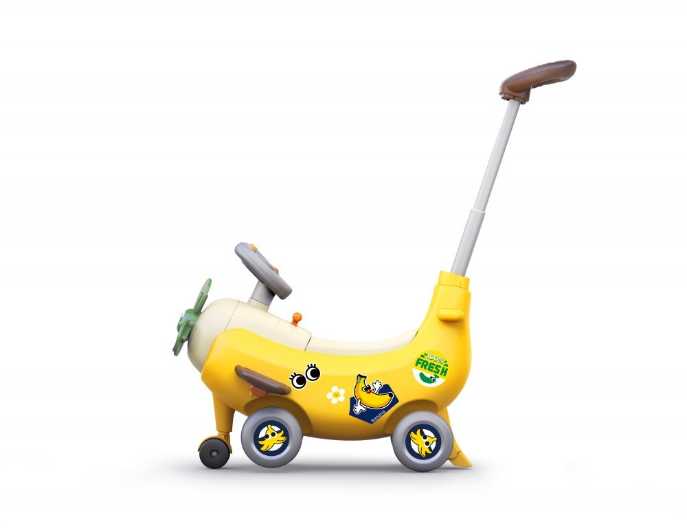 Hola Avion interactiv 4 in 1 ride on si maner de impingere banana