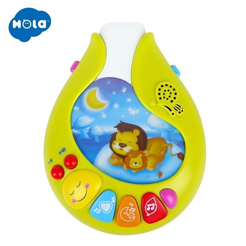 Hola Carusel muzical pentru patut copii Sleepy Animals cu lampa de vegheunitate muzicala atasabila pe patut13 sunete si cantece de leaganjucarii detasabile cu zornaitoarevolum reglabil