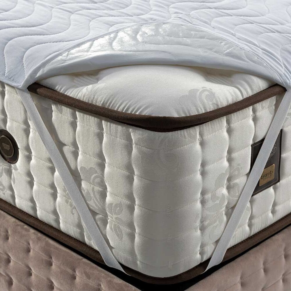 Homibon Protectie impermeabila matlasata Premium pentru saltea Alb 200x200 cm anti acarieni lavabila la masina bumbac cu membrana TPU