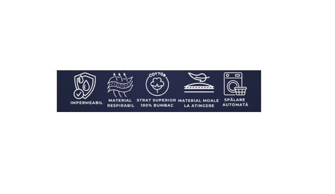 Homibon Protectie impermeabila pentru saltea bebe Alb 60x120 cm lavabila la masina bumbac cu membrana TPU