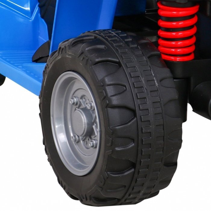 Honda Atv electric pentru copii 250X TRX 64x38x43 cm albastru 30W cu panou audio lumini scaun piele si pedala acceleratie