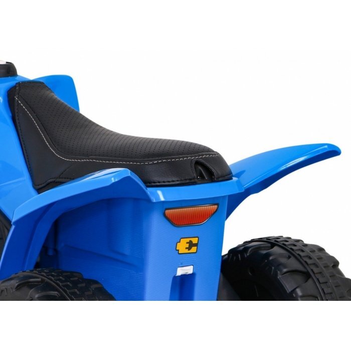 Honda Atv electric pentru copii 250X TRX 64x38x43 cm albastru 30W cu panou audio lumini scaun piele si pedala acceleratie