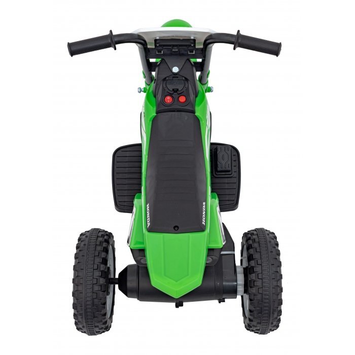 Honda Motocicleta electrica pentru copii CRF 450R 70x41x50 cm verde 30W cu sunete si panou audio