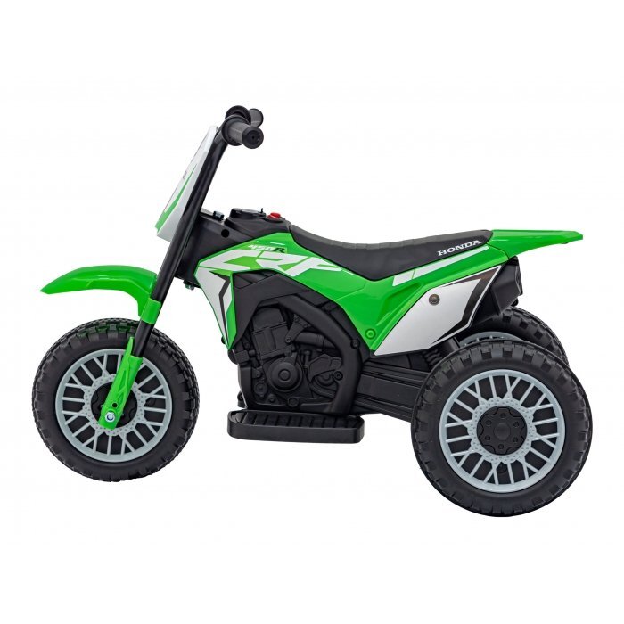 Honda Motocicleta electrica pentru copii CRF 450R 70x41x50 cm verde 30W cu sunete si panou audio