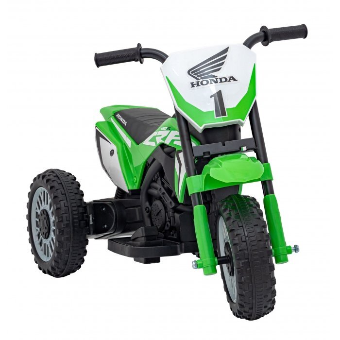 Honda Motocicleta electrica pentru copii CRF 450R 70x41x50 cm verde 30W cu sunete si panou audio
