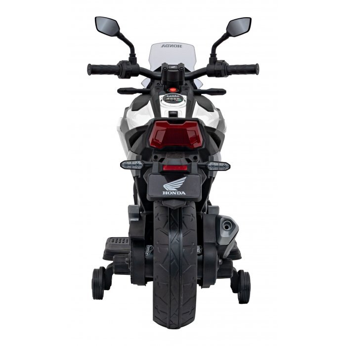 Honda Motocicleta electrica pentru copii NC750X alb 70W cu lumini sunete si panou audio 103x41x74 cm
