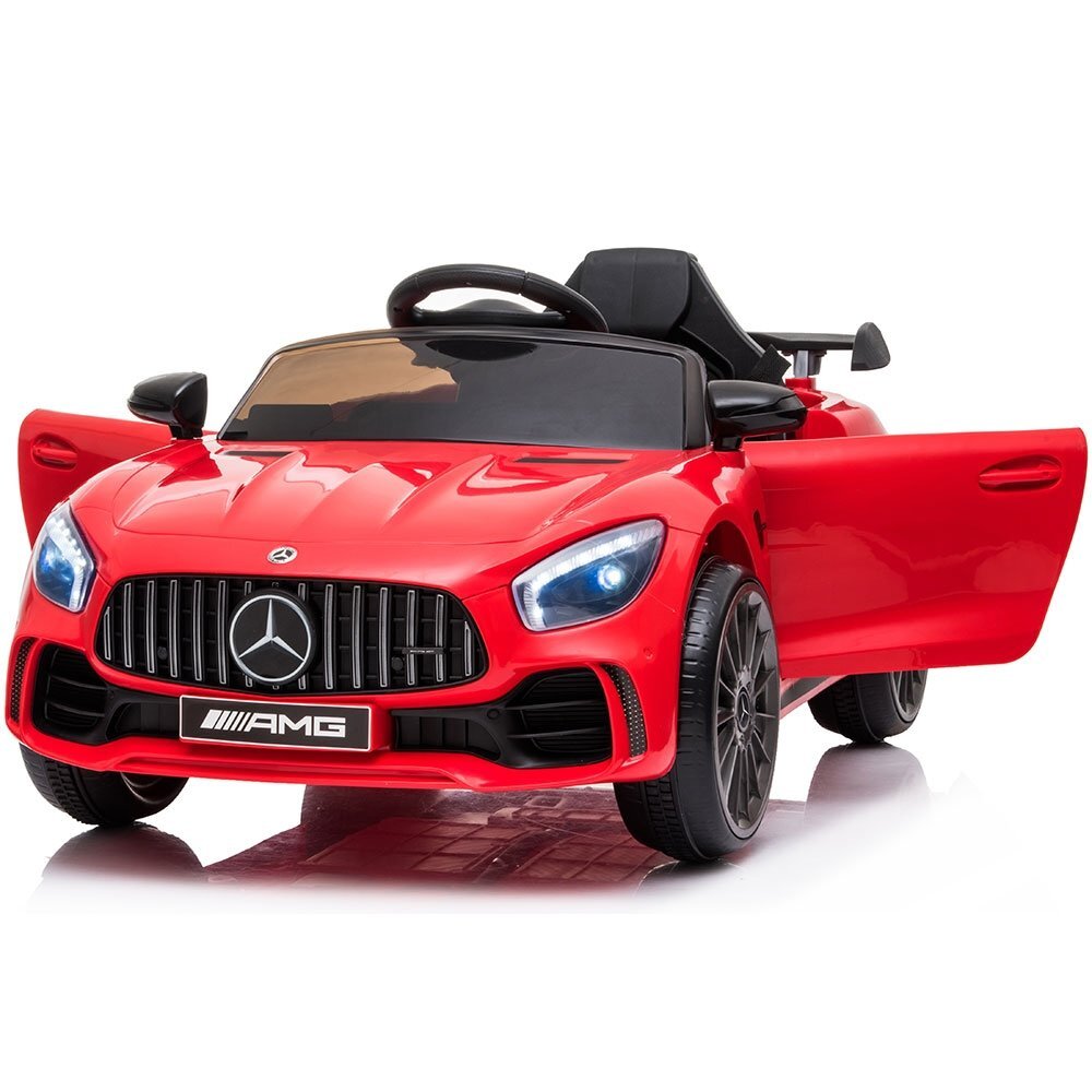 Hubners Masinuta electrica pentru copii Mercedes Benz AMG red 60W cu telecomanda roti Eva pornire la buton si deschidere usi
