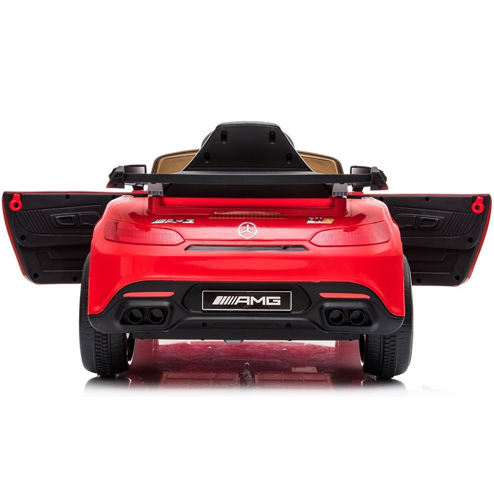 Hubners Masinuta electrica pentru copii Mercedes Benz AMG red 60W cu telecomanda roti Eva pornire la buton si deschidere usi
