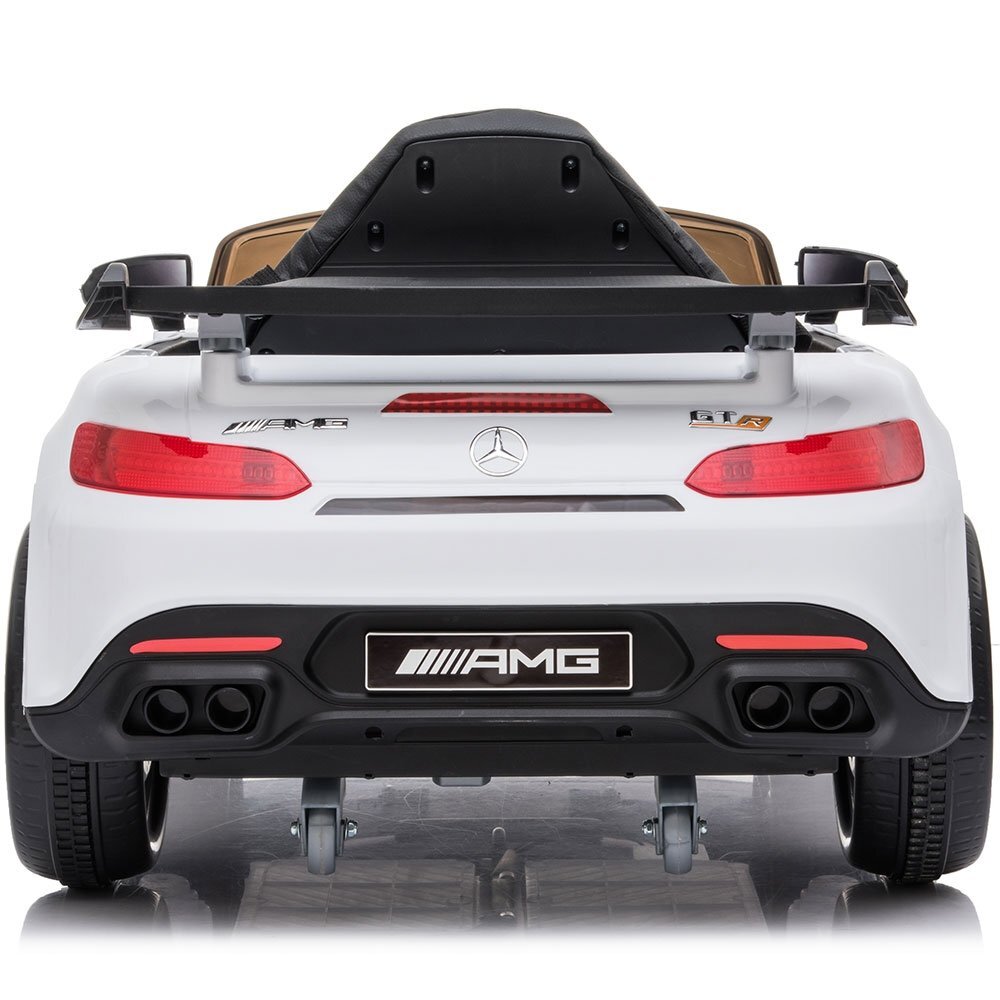 Hubners Masinuta electrica pentru copii Mercedes Benz AMG white 60W cu telecomanda roti Eva pornire la buton si deschidere usi