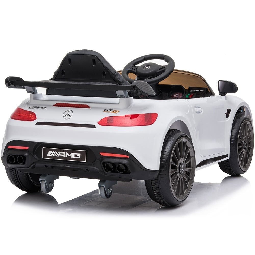Hubners Masinuta electrica pentru copii Mercedes Benz AMG white 60W cu telecomanda roti Eva pornire la buton si deschidere usi