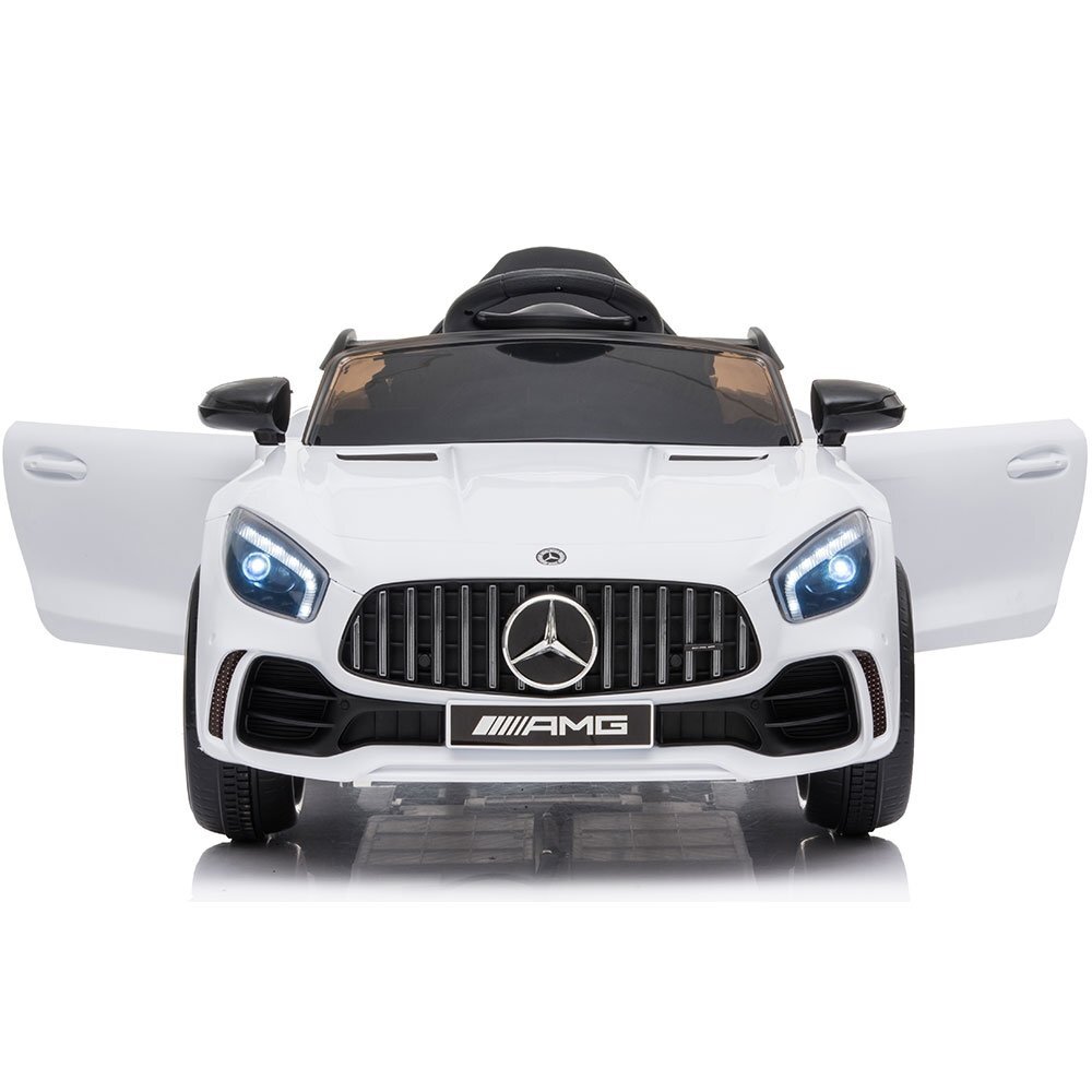Hubners Masinuta electrica pentru copii Mercedes Benz AMG white 60W cu telecomanda roti Eva pornire la buton si deschidere usi