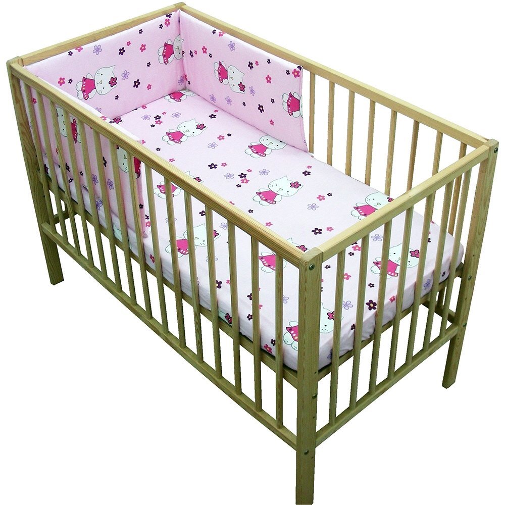 Hubners Lenjerie patut Kitty Floricele 4 piese roz