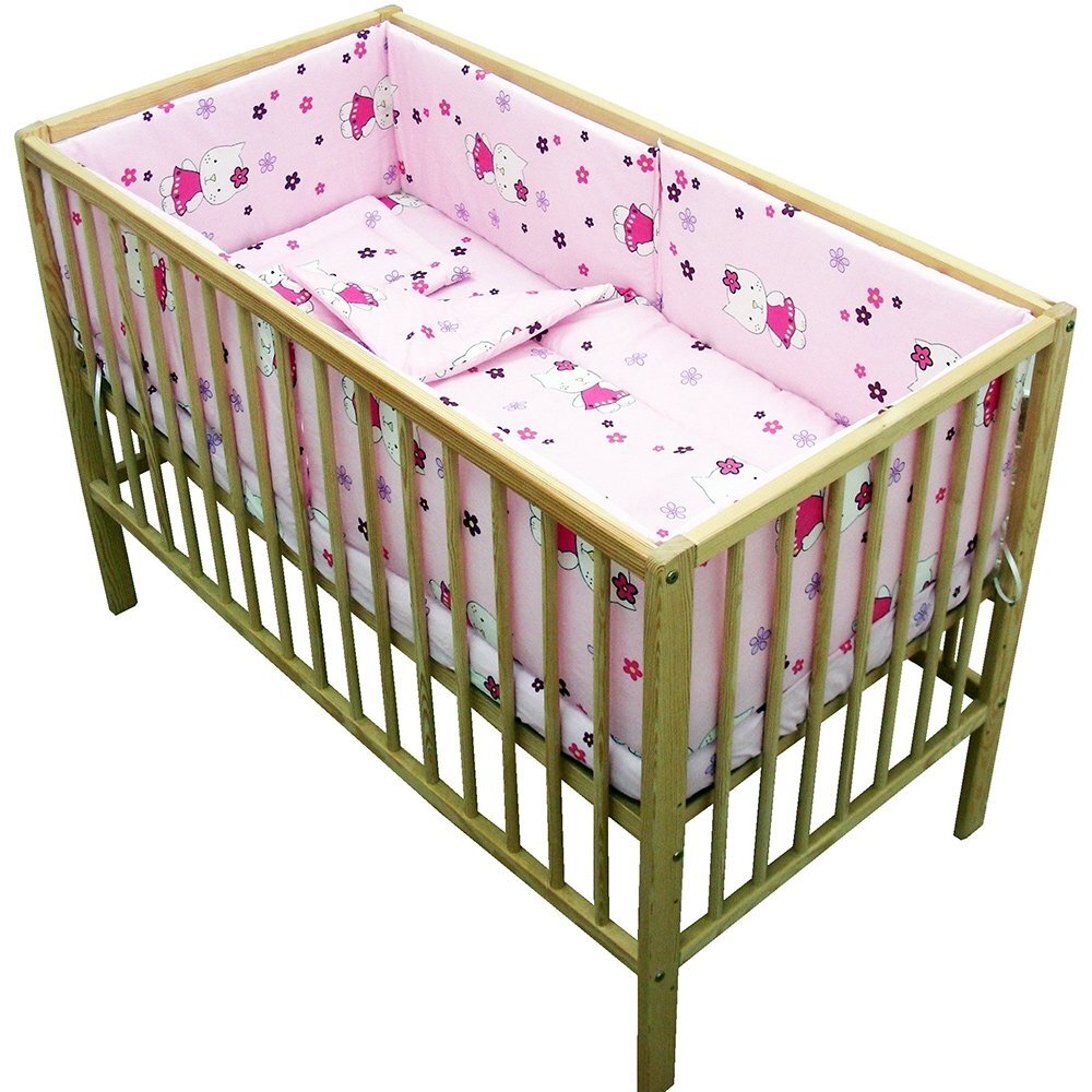 Hubners Lenjerie patut Kitty Floricele 5 piese roz
