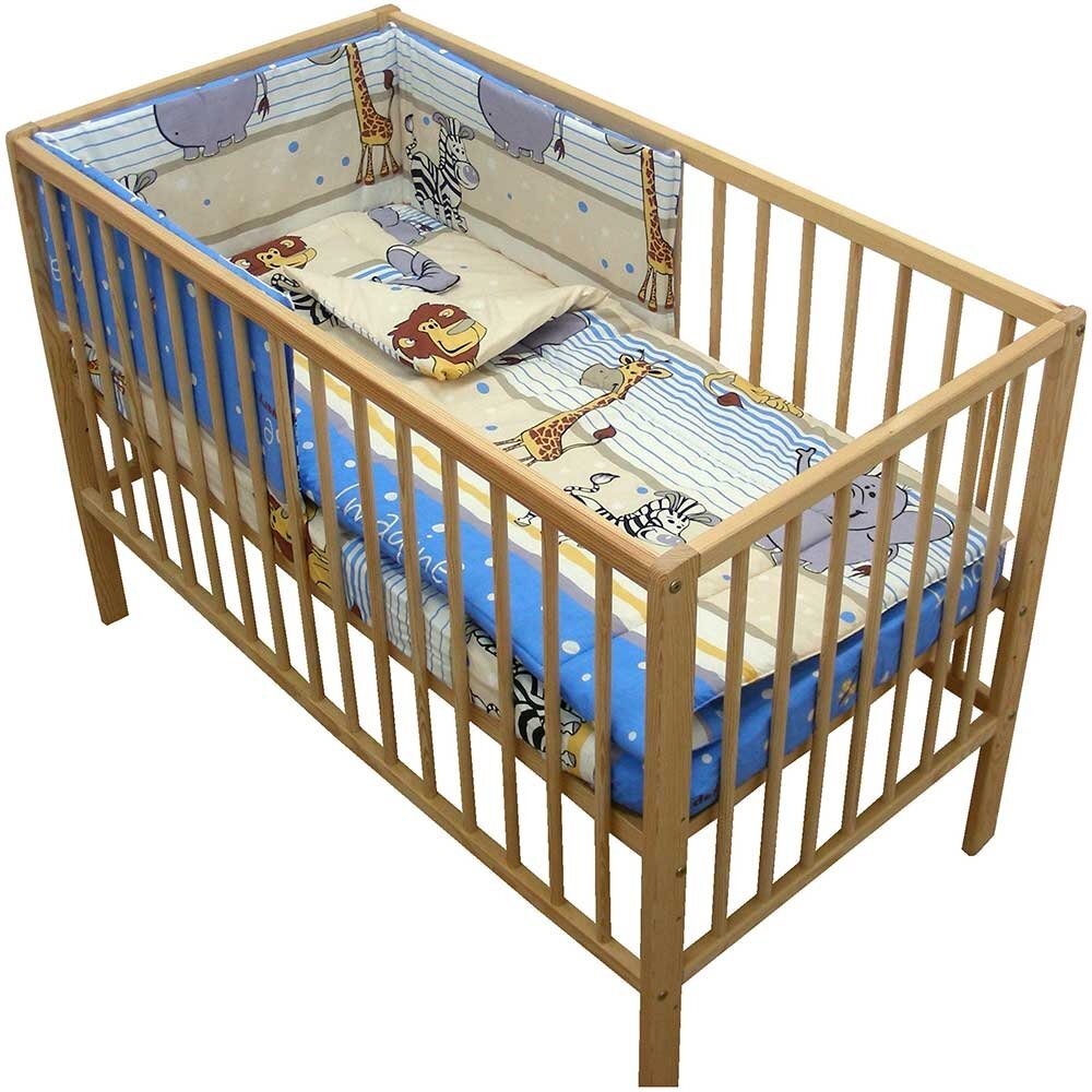 Hubners Lenjerie patut Safari 4 piese 120x60 cm