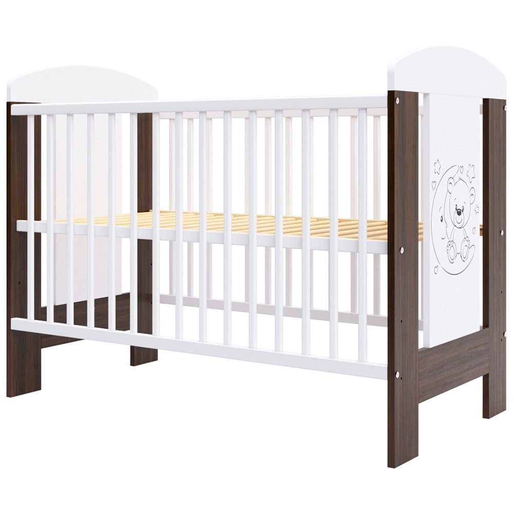 Hubners Patut copii din lemn Calisto Ursulet 120x60 cm maro