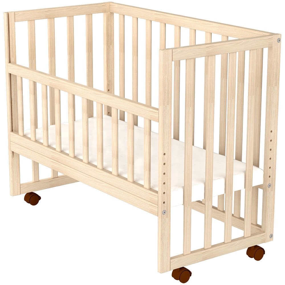 Hubners Patut copii din lemn co-sleeper Eva 94x46 cm natur