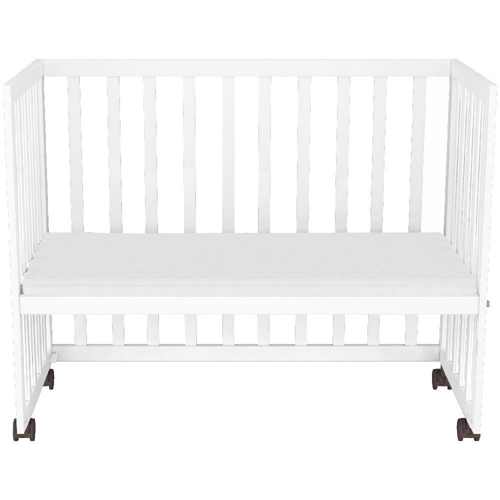Hubners Patut copii din lemn co-sleeper Matei 94x46 cm alb