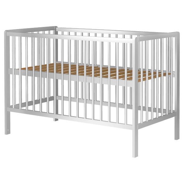 Hubners Patut copii din lemn Dominic 120x60 cm alb