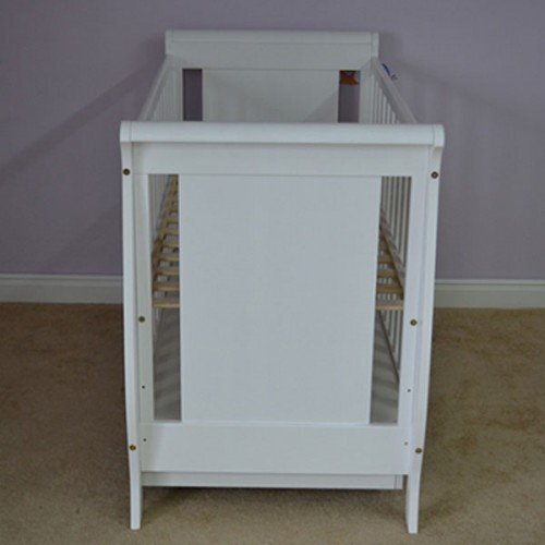 Hubners Patut copii din lemn Mira 120x60 cm alb cu sertar