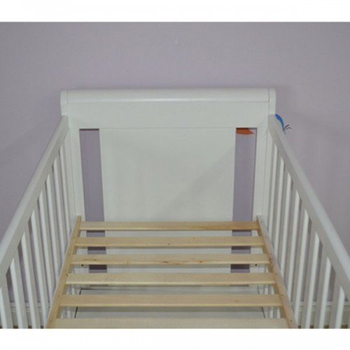 Hubners Patut copii din lemn Mira 120x60 cm alb cu sertar