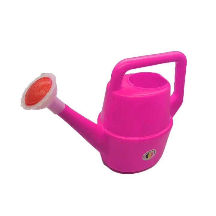 Huby Toys Stropitoare de jucarie pentru copii Pink cu maner si capat cu floricica dimensiune 25 x 9.5 x 17 cm