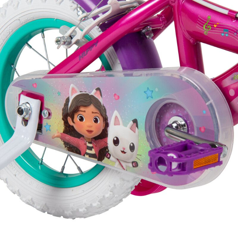 Huffy Bicicleta pentru copii 3-5 ani Gabbys Dollhouse 12 inch cu roti ajutatoare