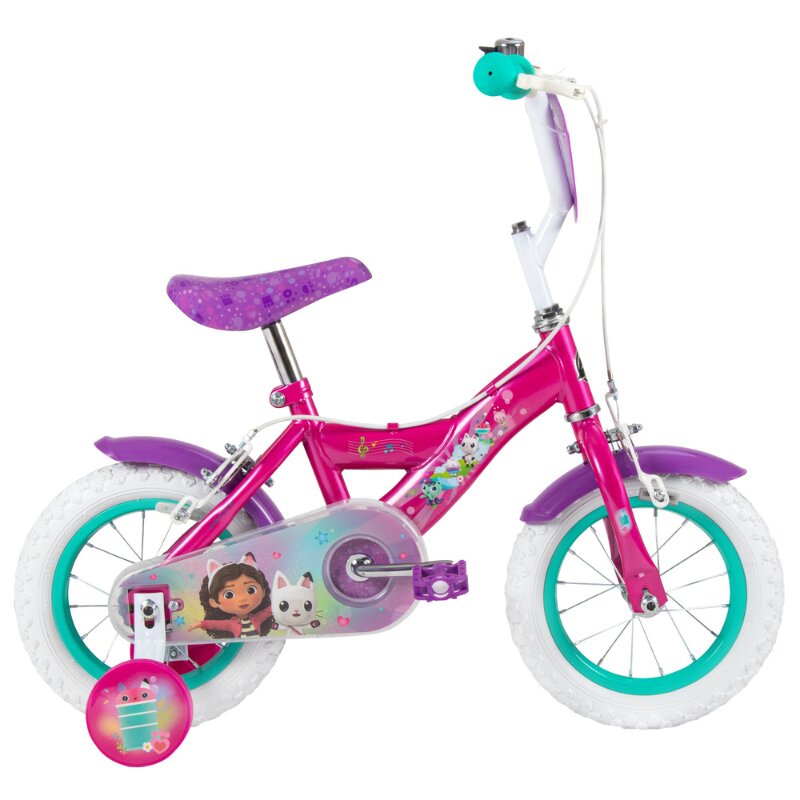 Huffy Bicicleta pentru copii 3-5 ani Gabbys Dollhouse 12 inch cu roti ajutatoare