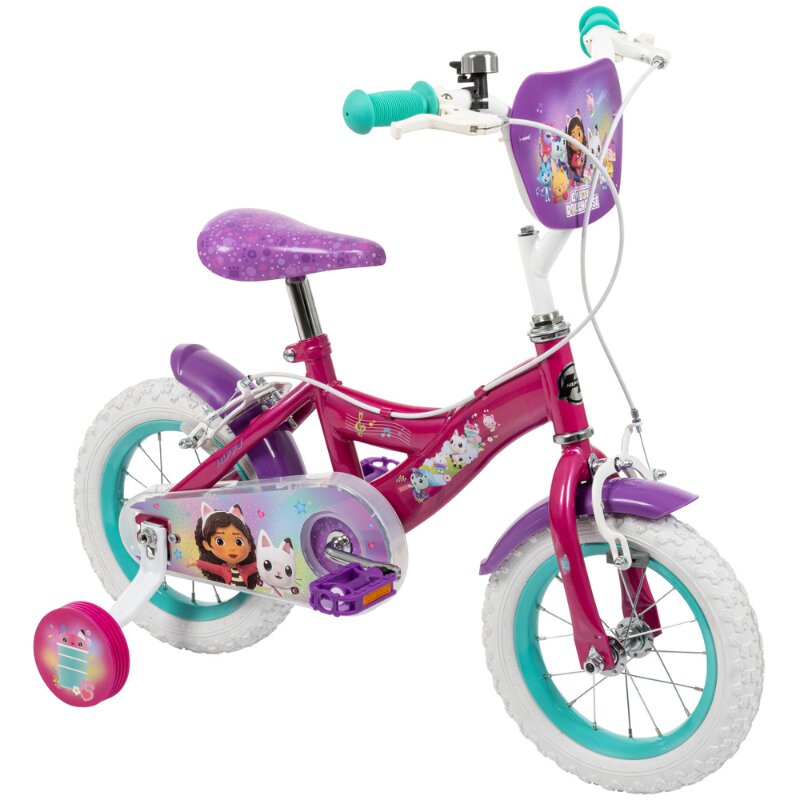 Huffy Bicicleta pentru copii 3-5 ani Gabbys Dollhouse 12 inch cu roti ajutatoare