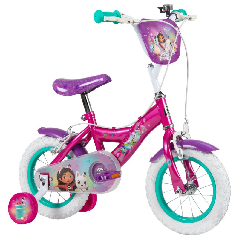 Huffy Bicicleta pentru copii 3-5 ani Gabbys Dollhouse 12 inch cu roti ajutatoare