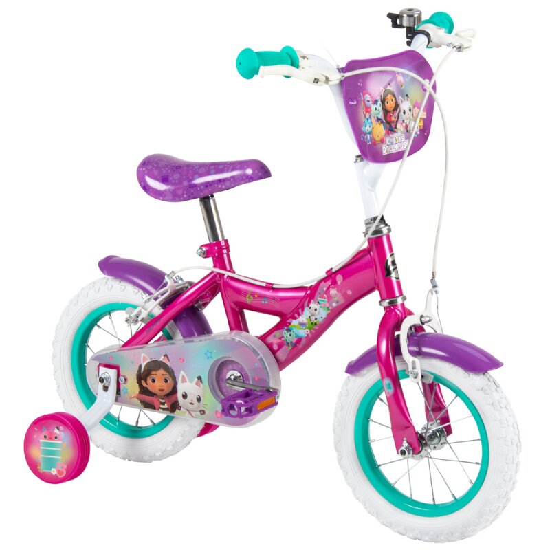 Huffy Bicicleta pentru copii 3-5 ani Gabbys Dollhouse 12 inch cu roti ajutatoare