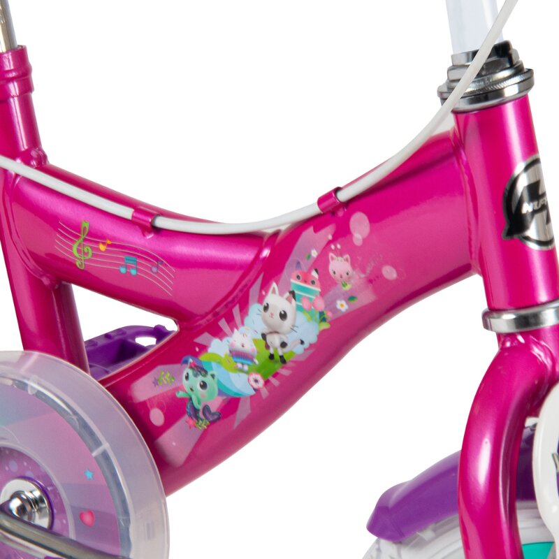 Huffy Bicicleta pentru copii 3-5 ani Gabbys Dollhouse 12 inch cu roti ajutatoare