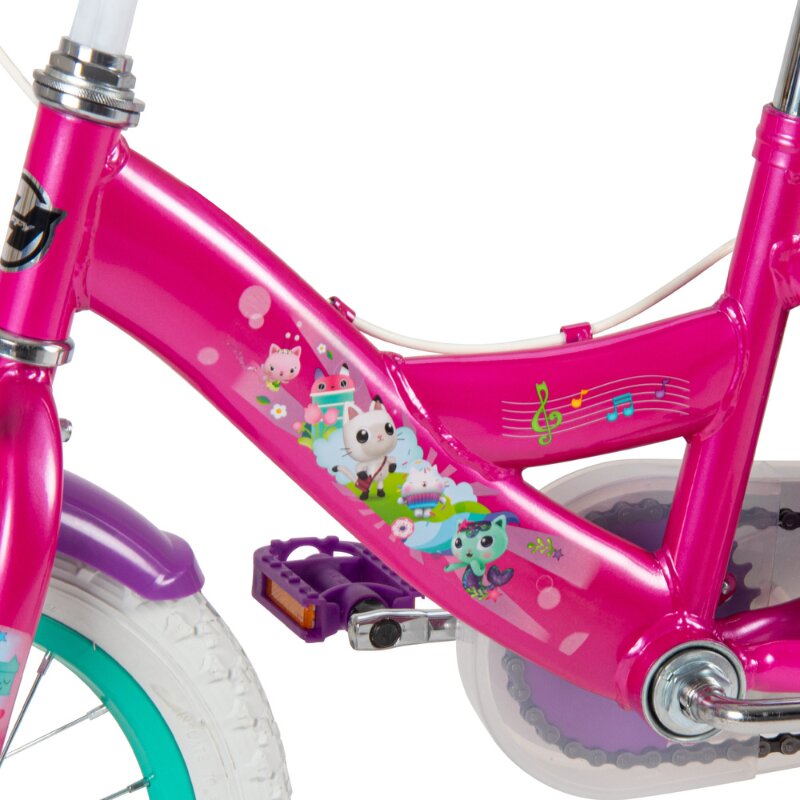 Huffy Bicicleta pentru copii 4-6 ani Gabbys Dollhouse 14 inch cu roti ajutatoare