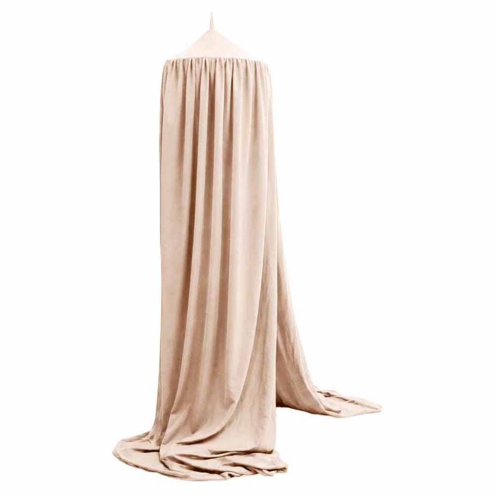 Ikonka Baldachin pentru copii Beige Boho tip cort tipi de suspendat include set complet pentru montaj inaltime totala 280 cm