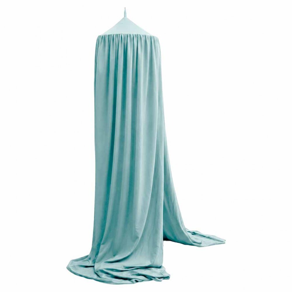 Ikonka Baldachin pentru copii Blue Boho tip cort tipi de suspendat include set complet pentru montaj inaltime totala 280 cm