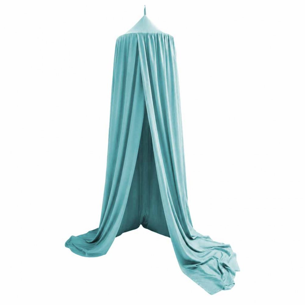 Ikonka Baldachin pentru copii Blue Boho tip cort tipi de suspendat include set complet pentru montaj inaltime totala 280 cm