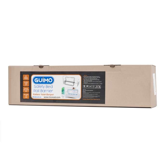 Ikonka Bariera de protectie pentru pat copii pliabila cadrul metalic dimensiune 90 x 48.5 cm Cute Animals