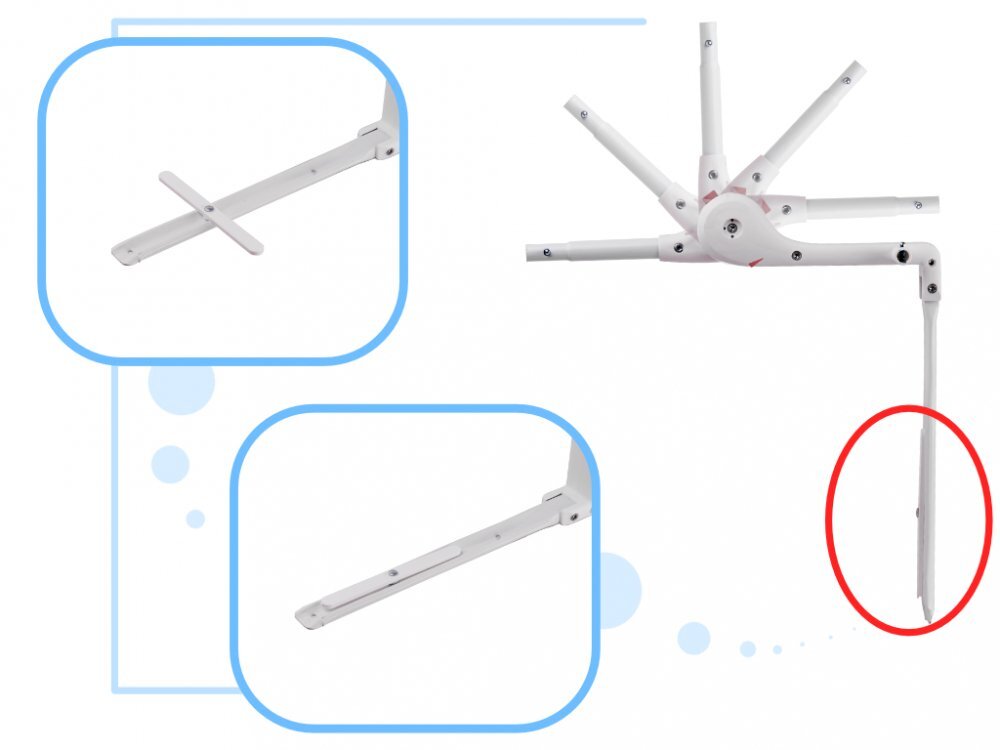 Ikonka Bariera de protectie pentru pat copii pliabila cu cadru metalic dimensiune 120 x 48.5 cm Gri