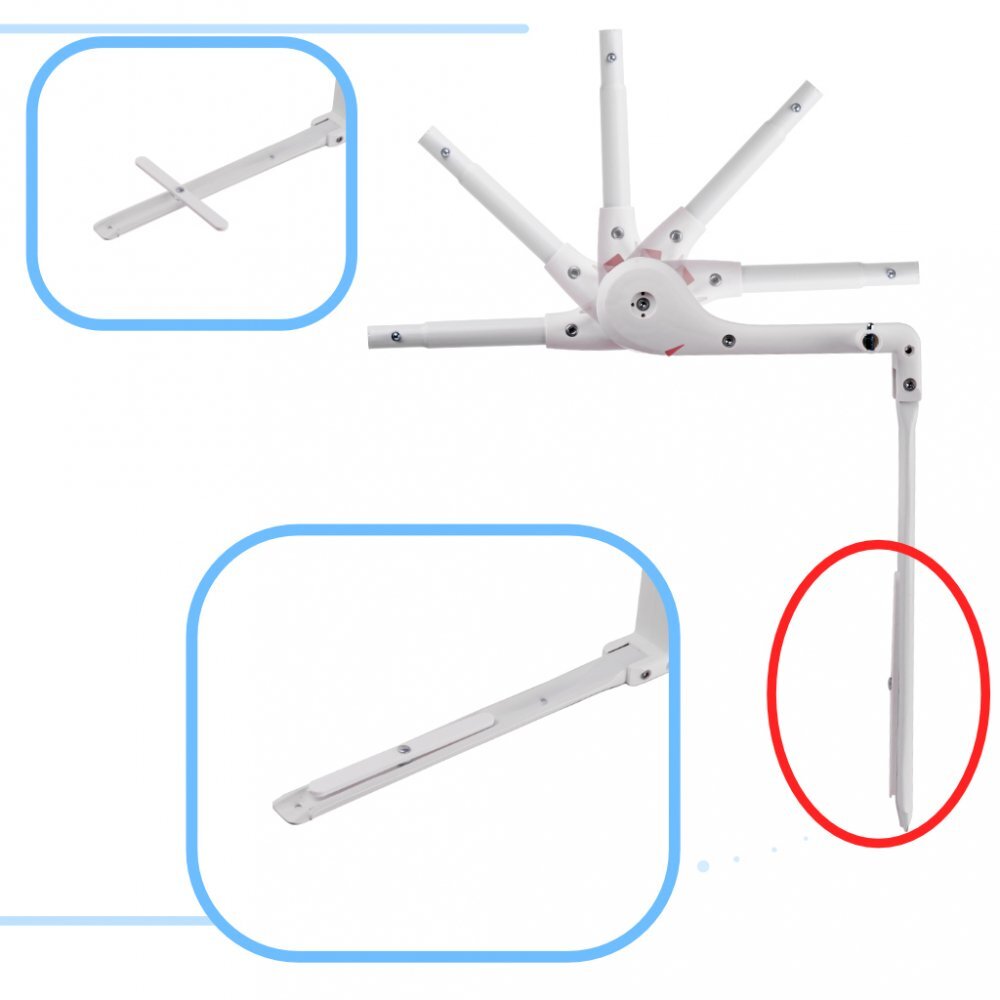 Ikonka Bariera de protectie pentru pat copii pliabila cu cadru metalic dimensiune 90 x 48.5 cm Oite Roz