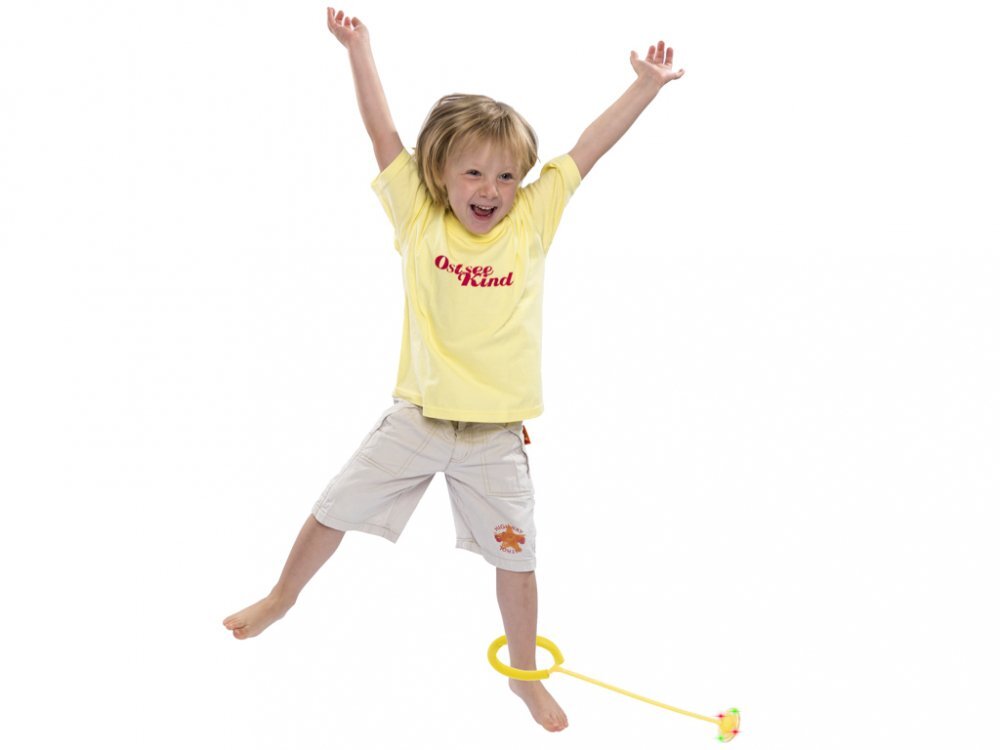Ikonka Coarda de sarit Hula Hoop cu lumini LED Yellow