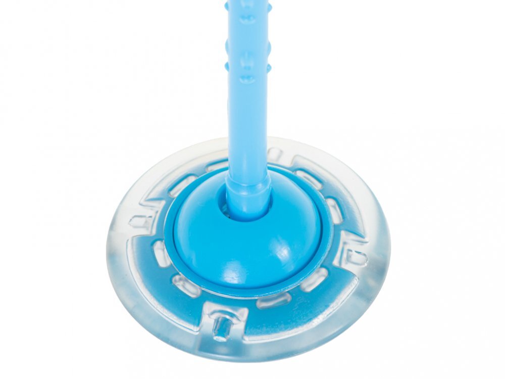 Ikonka Coarda moderna de sarit pe picior pentru copii Hula Hoop cu iluminare led blue