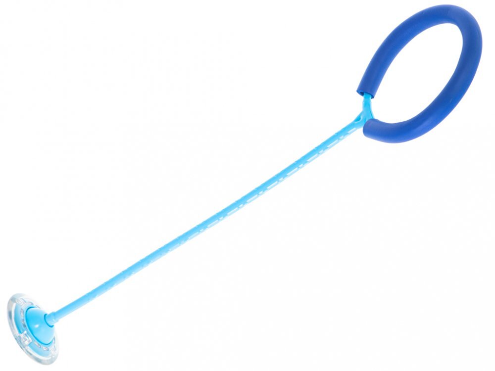 Ikonka Coarda moderna de sarit pe picior pentru copii Hula Hoop cu iluminare led blue