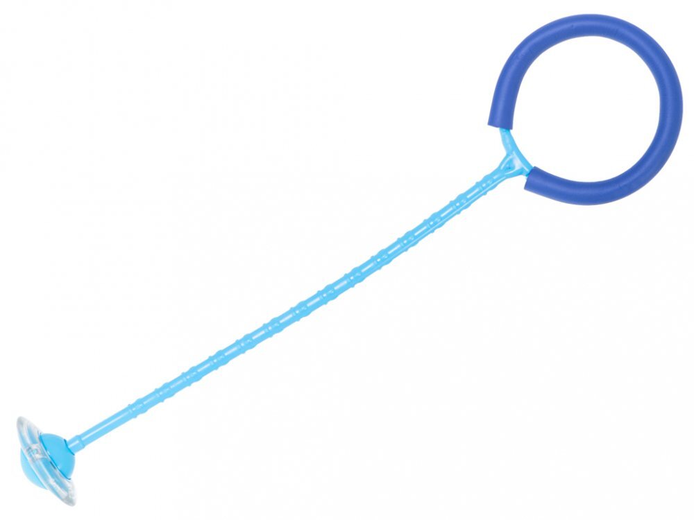Ikonka Coarda moderna de sarit pe picior pentru copii Hula Hoop cu iluminare led blue