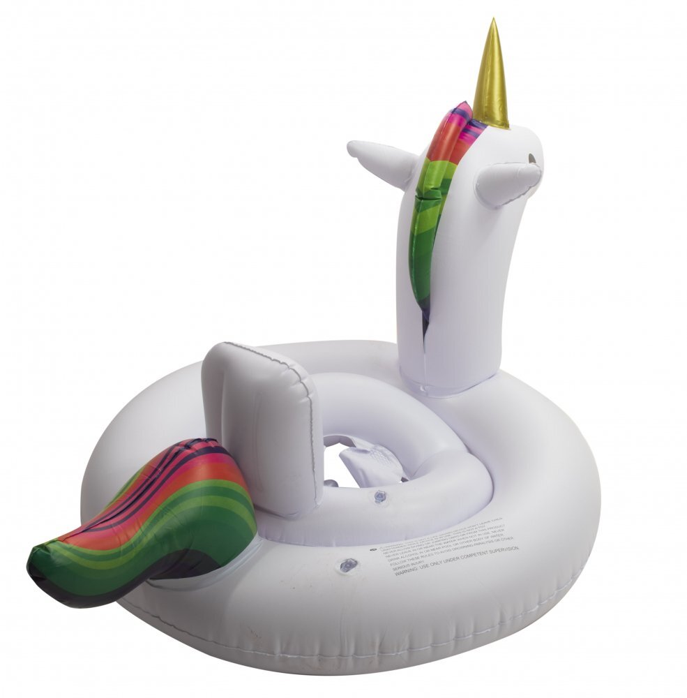 Ikonka Colac de inot gonflabil pentru copii model Unicorn 62 cm