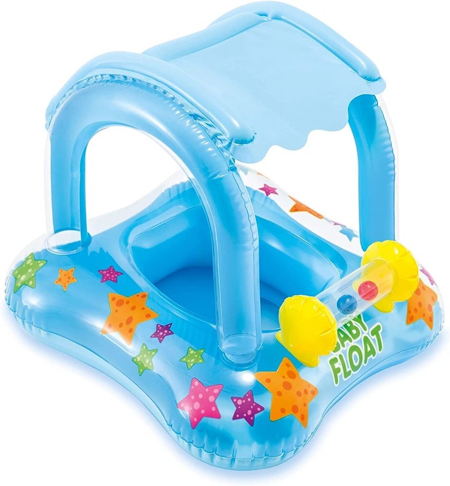 Ikonka Colac gonflabil tip barcuta pentru bebelusi 72x72cm
