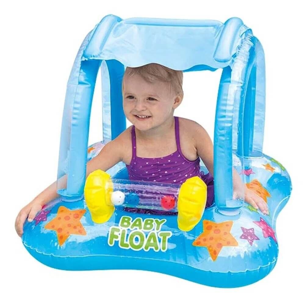 Ikonka Colac gonflabil tip barcuta pentru bebelusi 72x72cm