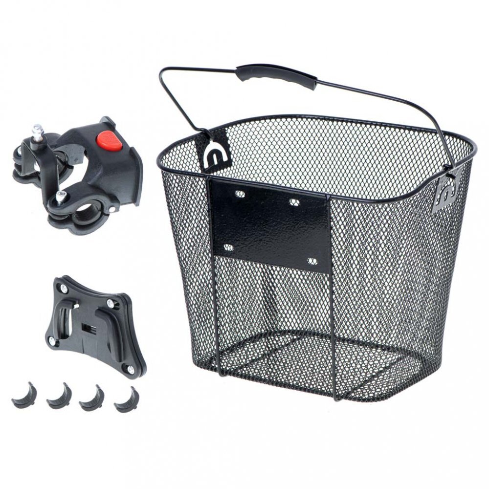 Ikonka Cos bicicleta frontal din aluminiu dimensiune 34.5 x 25 cm Black