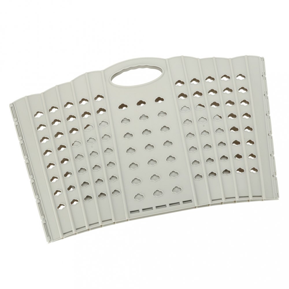 Ikonka Cos de rufe pliabil Grey cu doua manere robuste dimensiune 42 x 24 x 29 cm