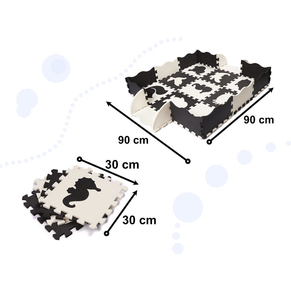Ikonka Covor puzzle cu laterale 25 piese