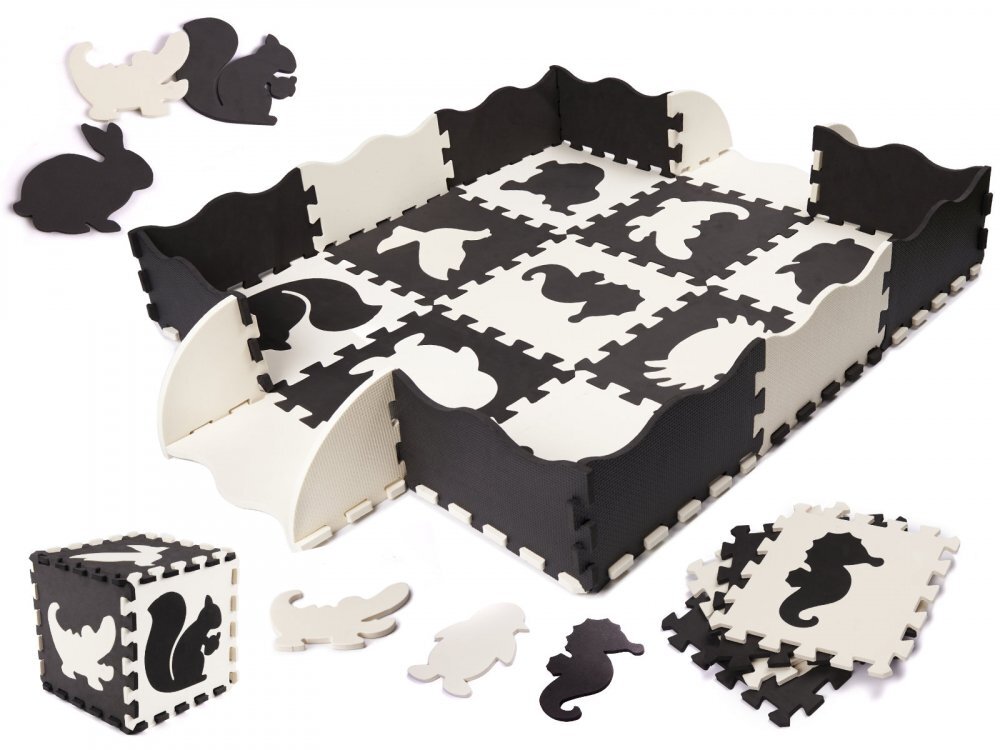 Ikonka Covoras puzzle din spuma cu 25 piese