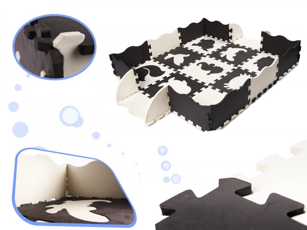 Ikonka Covoras puzzle din spuma cu 25 piese